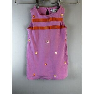 Hartstrings Spring Dress Jumper Size 3T Girls Pink Flower Daisy Easter Sheath